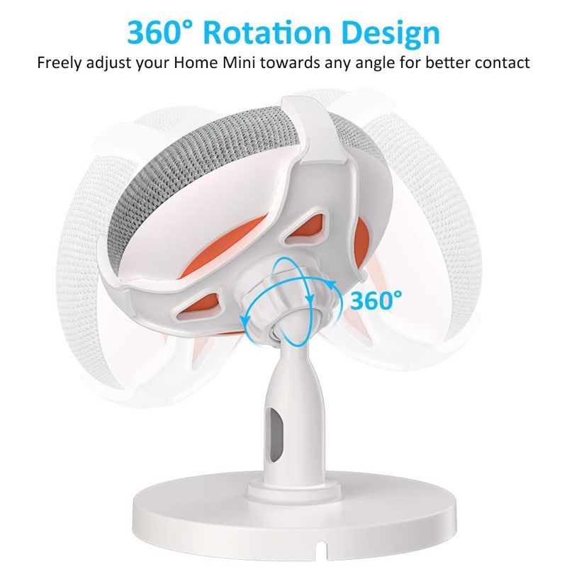 Table Holder For Google Home Mini Voice Assistants, 360