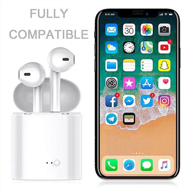 TWS Wireless Bluetooth Earphone Stereo Earbud Headset