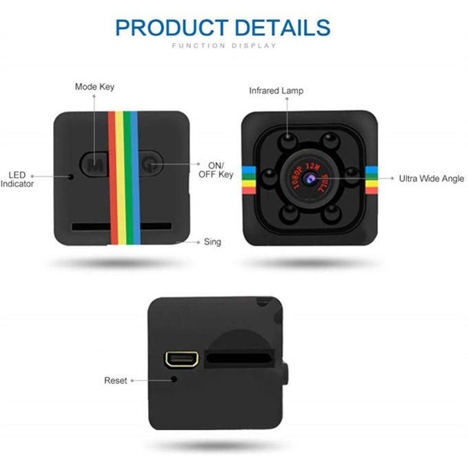 Hidden Mini Camera HD 1080p Night Vision Sensor Camera