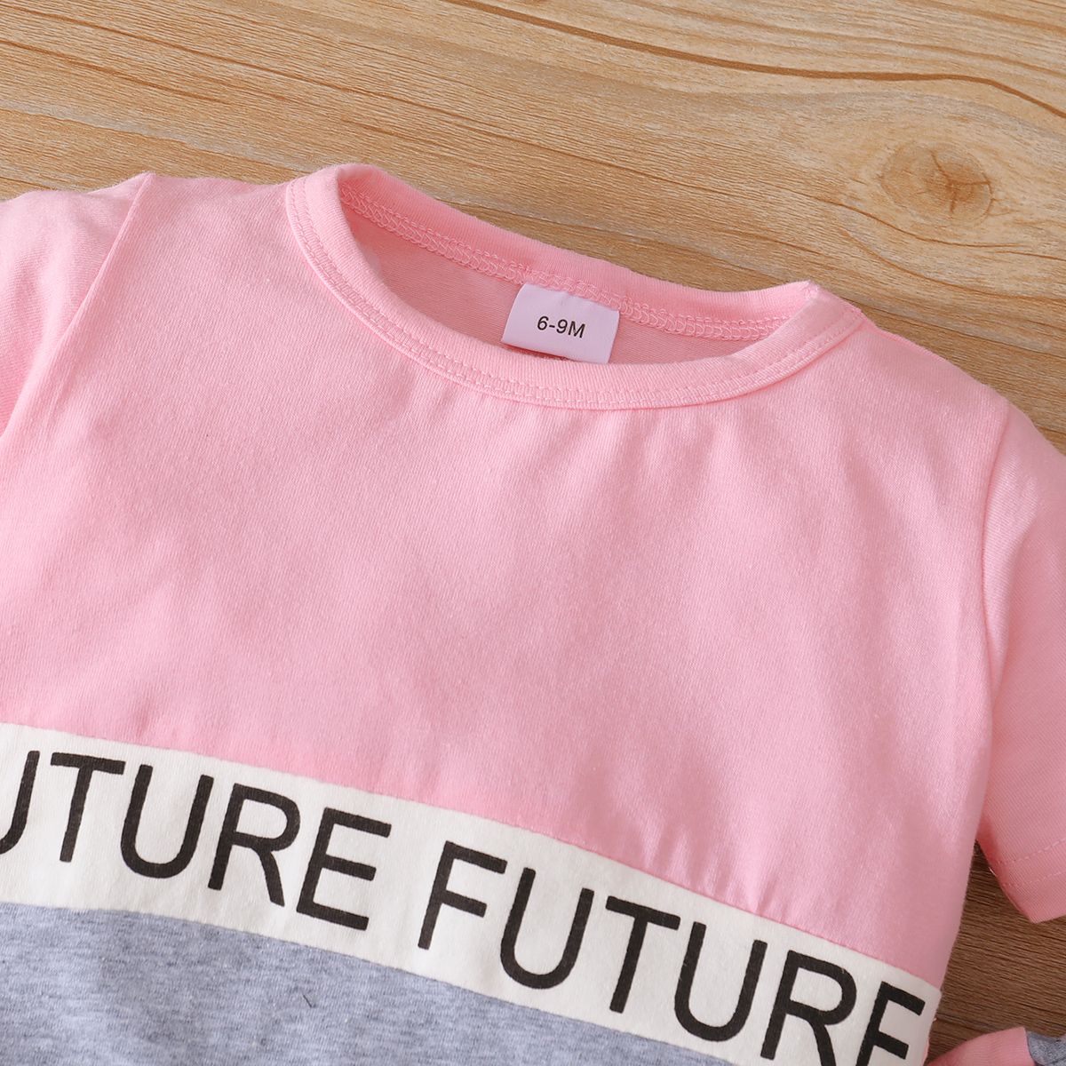 0-2 Years Baby Girls Sports Style Short Sleeves Clothes Set PINK