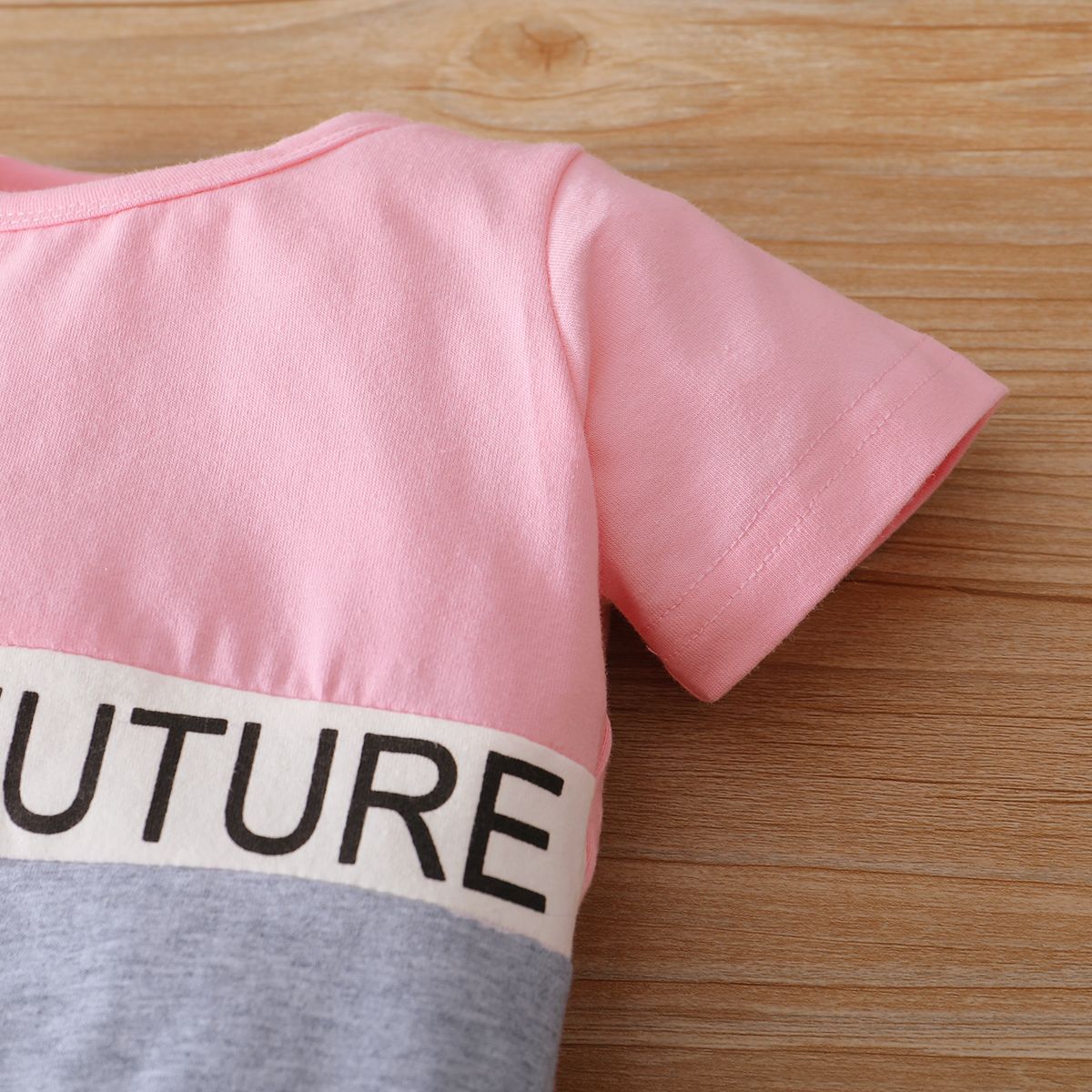 0-2 Years Baby Girls Sports Style Short Sleeves Clothes Set PINK