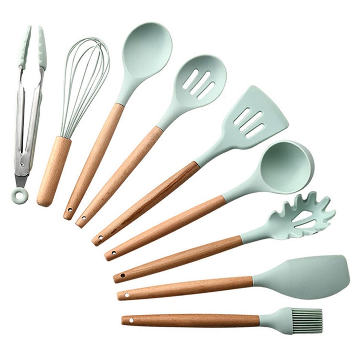 9PCS Cooking Utensils Kitchen Utensil Set Silicone