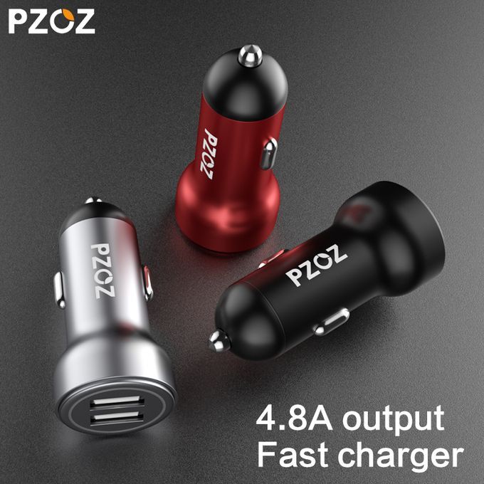 Dual USB Car Charger Mini 12 V 4.8A Fast Charge Universal For Mobile Phone Car-charger For IPhone 7 8 X Charger Car