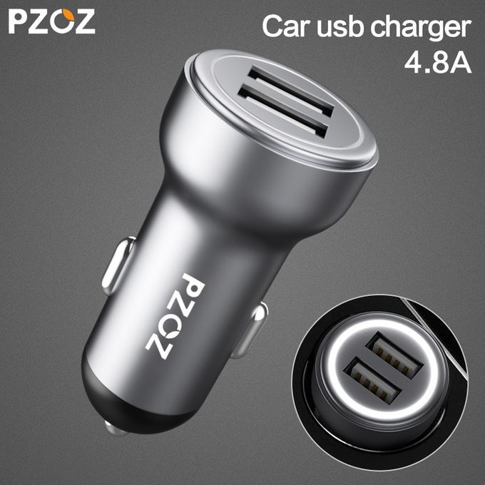 Dual USB Car Charger Mini 12 V 4.8A Fast Charge Universal For Mobile Phone Car-charger For IPhone 7 8 X Charger Car