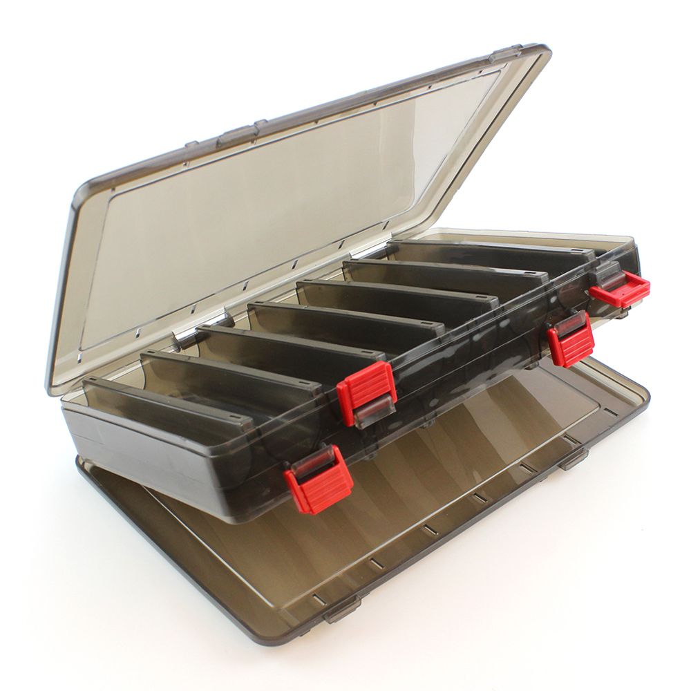 14 Compartments Double Sided Plastic Fishing Bait Box Lure
