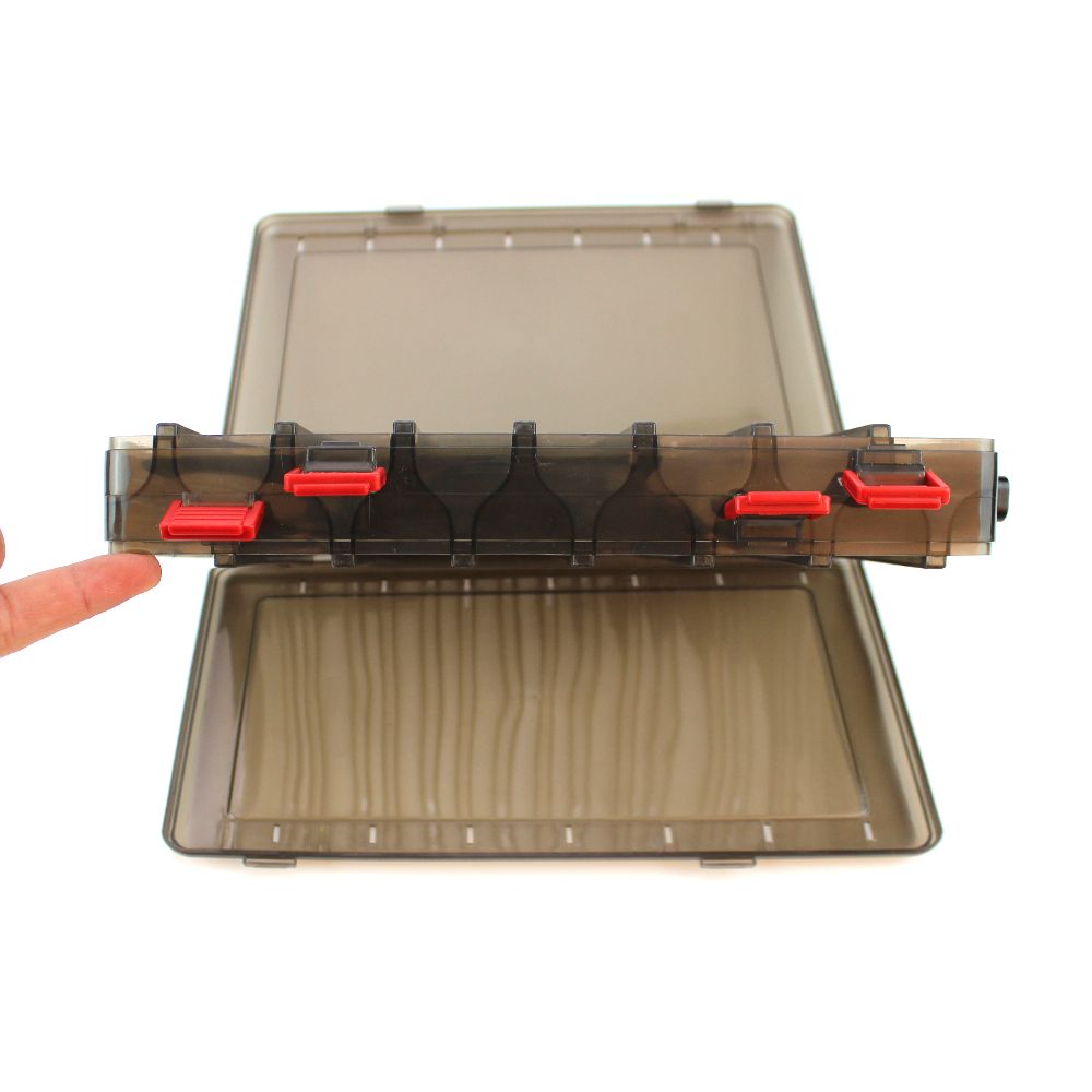 14 Compartments Double Sided Plastic Fishing Bait Box Lure
