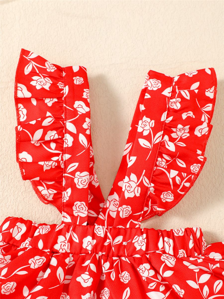 Baby Girl 3-24Months Rabbit Bodysuit+Floral Skirt+Headwear