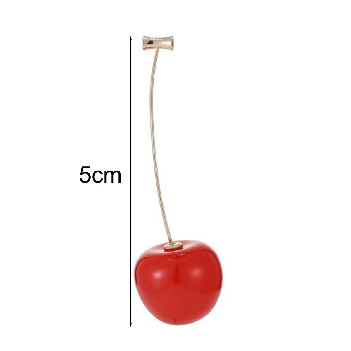 Earrings Sweet Cherry Shape Alloy Exquisite Jacket-Deep Red