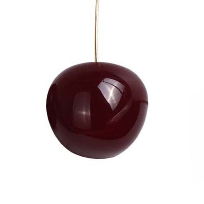Earrings Sweet Cherry Shape Alloy Exquisite Jacket-Deep Red