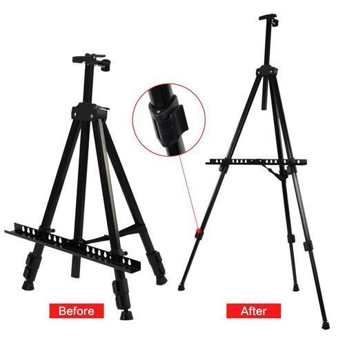 Artist Aluminium Alloy Folding  Easel Adjustable Tripod +
