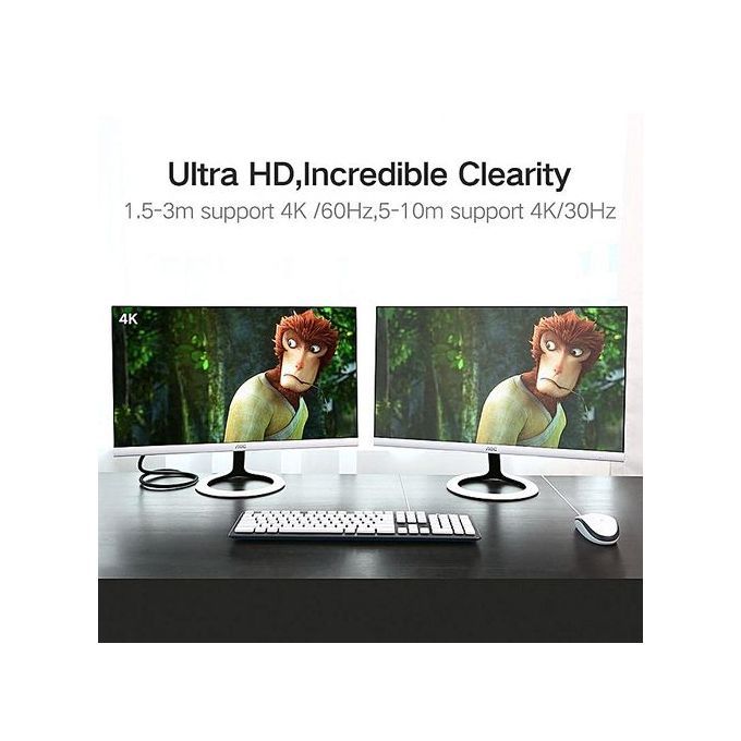 10Meter DisplayPort To DisplayPort Cable, DP 1.2 Male To Male Audio Video Cable With Zinc Alloy Shell, Support 3D 4K 60Hz, 1080P 144Hz For Latest HDTVs, Projectors, Displays, Monitors, PC Graphics By HonTai