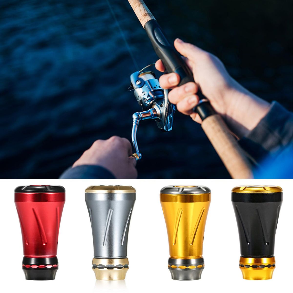 Lixada Fishing Reel Handle Knob Replacement Parts for Baitcasting Fishing Reel Fishing Accessories