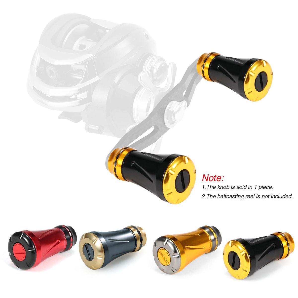 Lixada Fishing Reel Handle Knob Replacement Parts for Baitcasting Fishing Reel Fishing Accessories