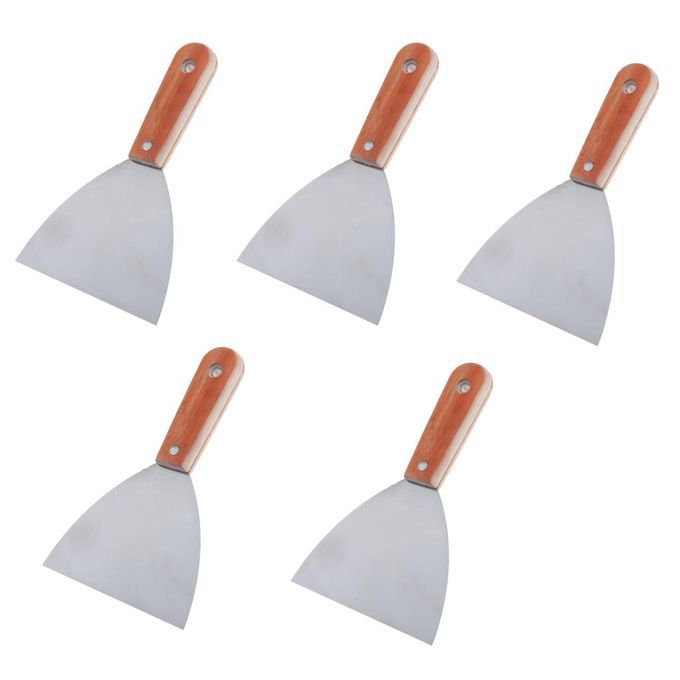 5Pcs Steel  Scraper Filling Putty Cleaning Tool Spatula For