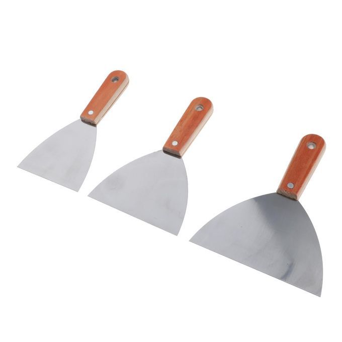 5Pcs Steel  Scraper Filling Putty Cleaning Tool Spatula For