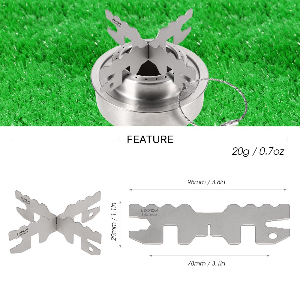 Titanium Alcohol Stove Rack Cross Stand Outdoor