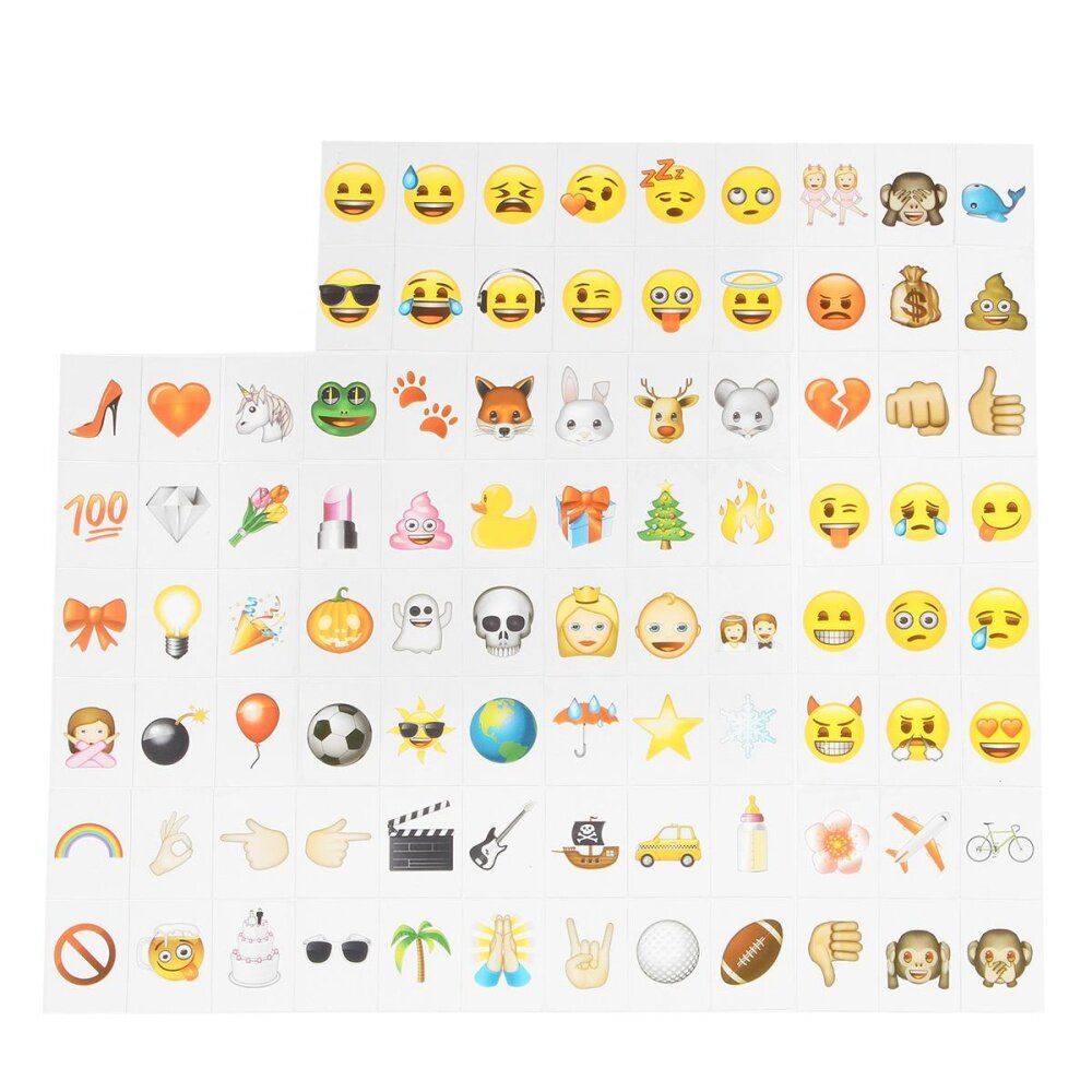 88 Emoji Style Cards Replacement Fit For A6 Cinema Letter Cinematic Light Box