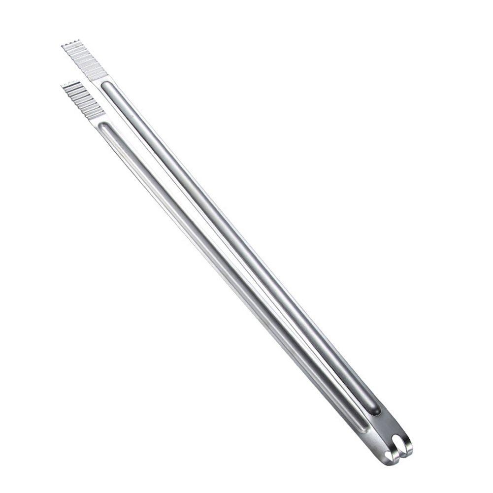 Portable Stainless Steel Kitchen Barbecue BBQ Meat Tongs-