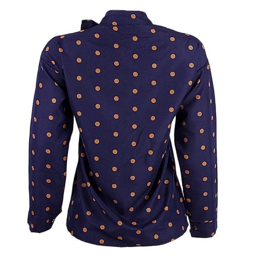 Polka Dot Blouse- Blue
