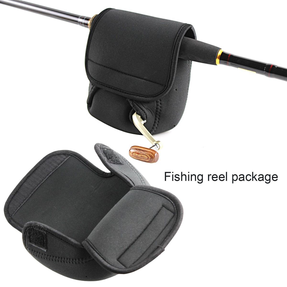 Fishing Reel Bag Outdoor Angling Baitcasting Reel Pack Fishing Tool Black