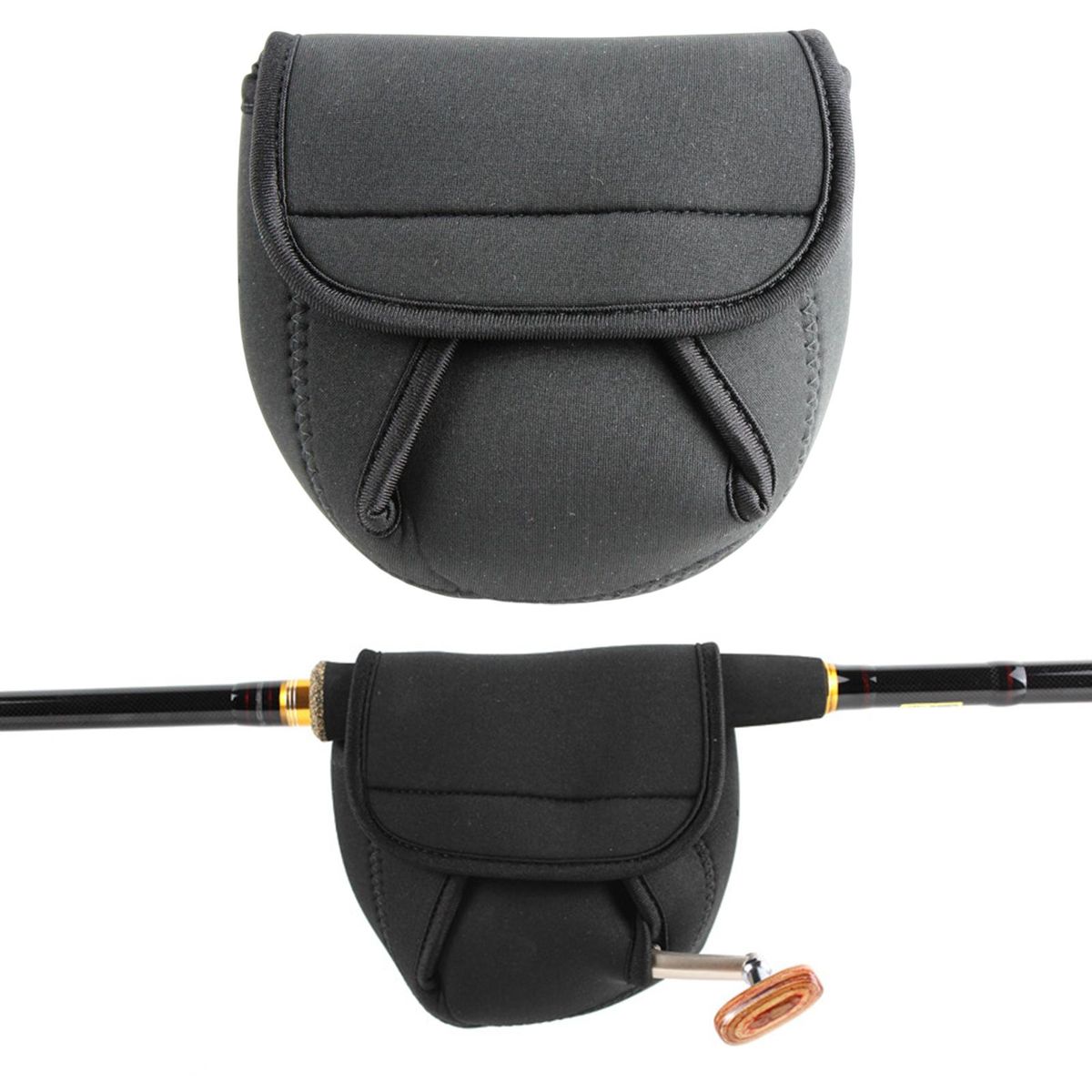 Fishing Reel Bag Outdoor Angling Baitcasting Reel Pack Fishing Tool Black