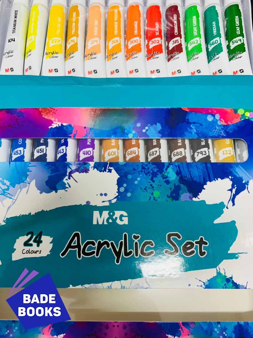 Acrylic Paint (24 Colours) High Quality