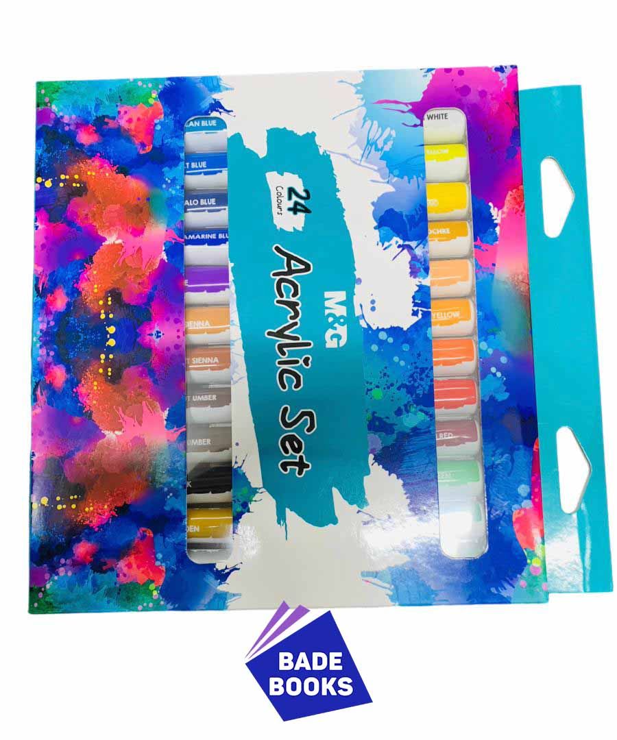 Acrylic Paint (24 Colours) High Quality