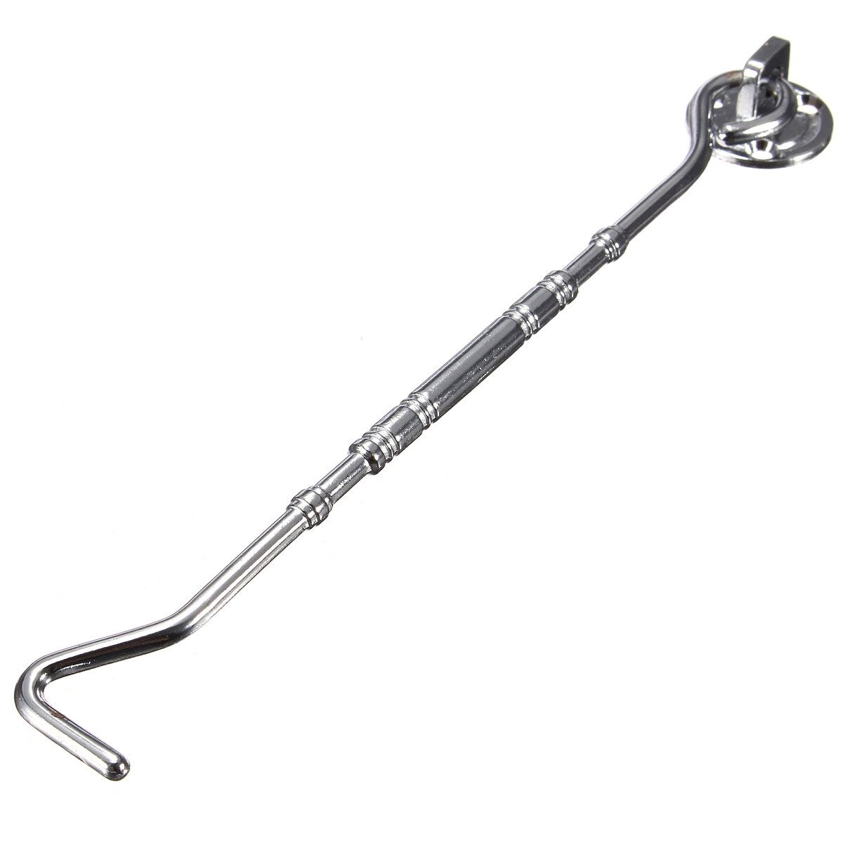 Window Shutter Cabinet Door Gate Latch Hook Eye Wind-Proof Polished Zinc Alloy Chrome Chrome