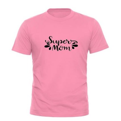 Super Mom T-shirt - Baby Pink