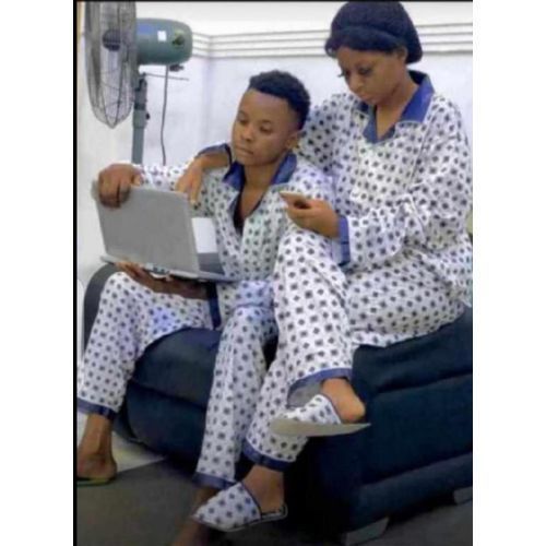 2 In 1 Couples 3piece High Quality  Pyjamas