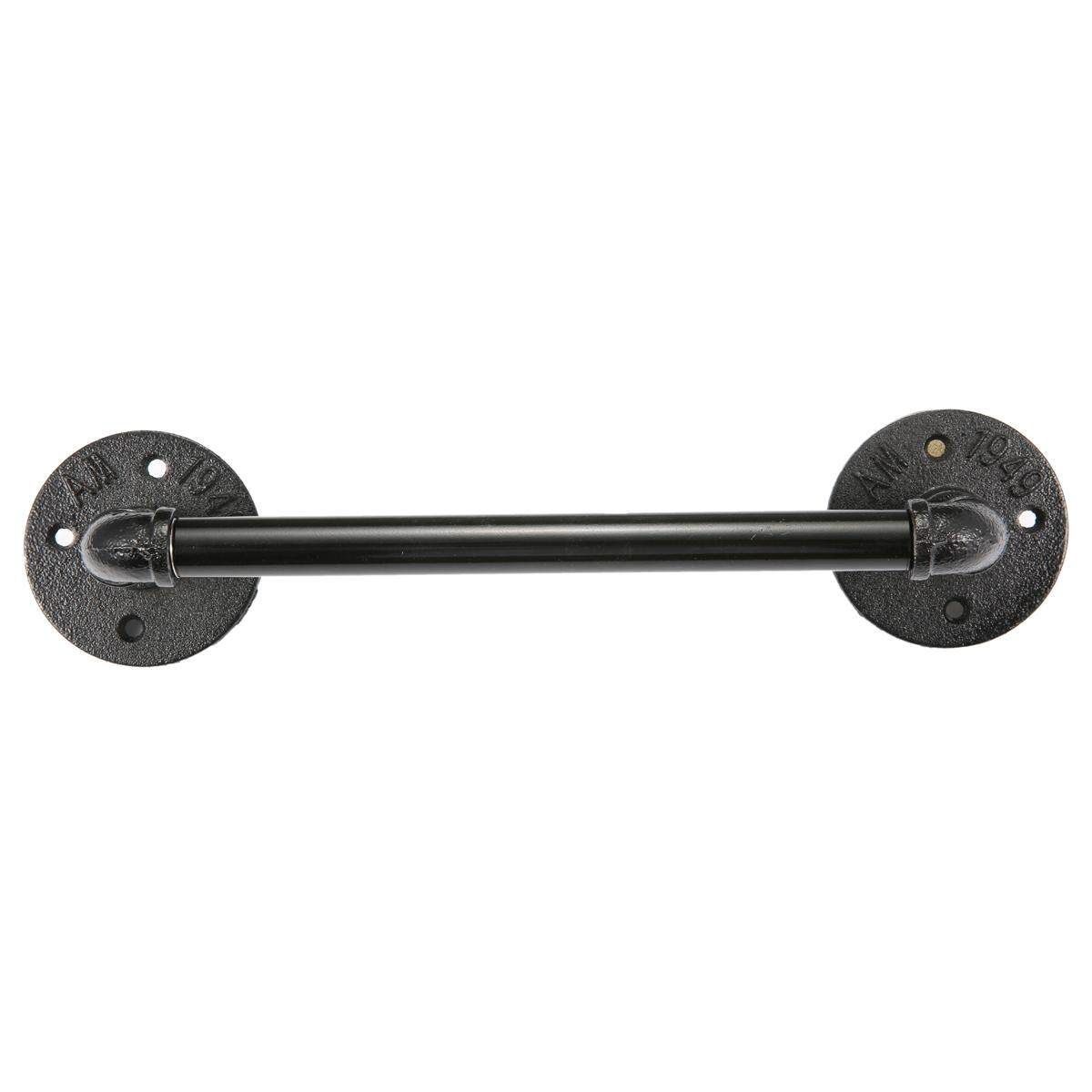 URBAN INDUSTRIAL RETRO STYLE RUSTIC IRON PIPE TOWEL RAIL #38cm Length 38cm