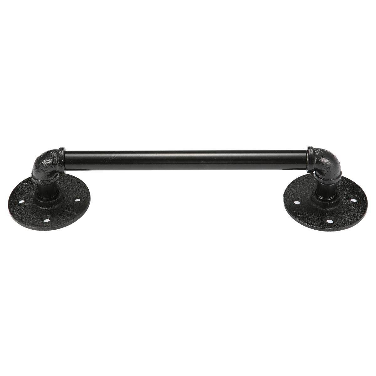 URBAN INDUSTRIAL RETRO STYLE RUSTIC IRON PIPE TOWEL RAIL #38cm Length 38cm