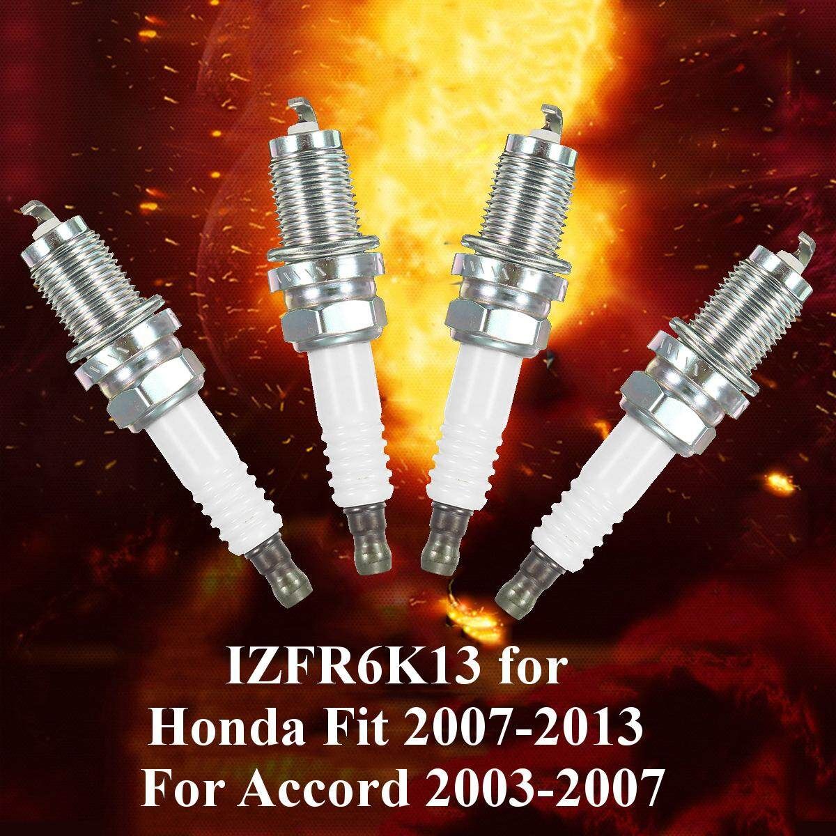 NGK Iridium Spark Plug IZFR6K13 For Honda Fit 2007-2013 Accord 2003-2007