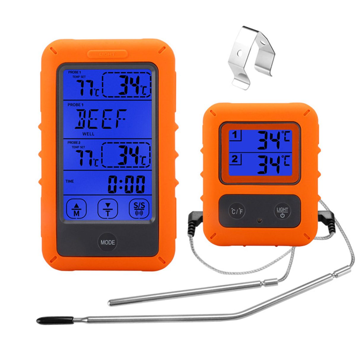 Wireless Digital Meat Thermometer For Grilling Smoker BBQ