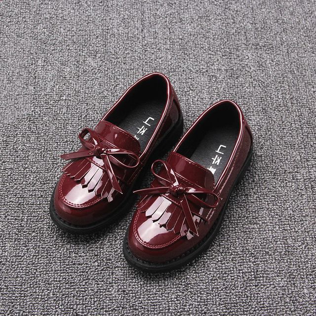 Formal Genuine Leather Tassel FLATS Dress