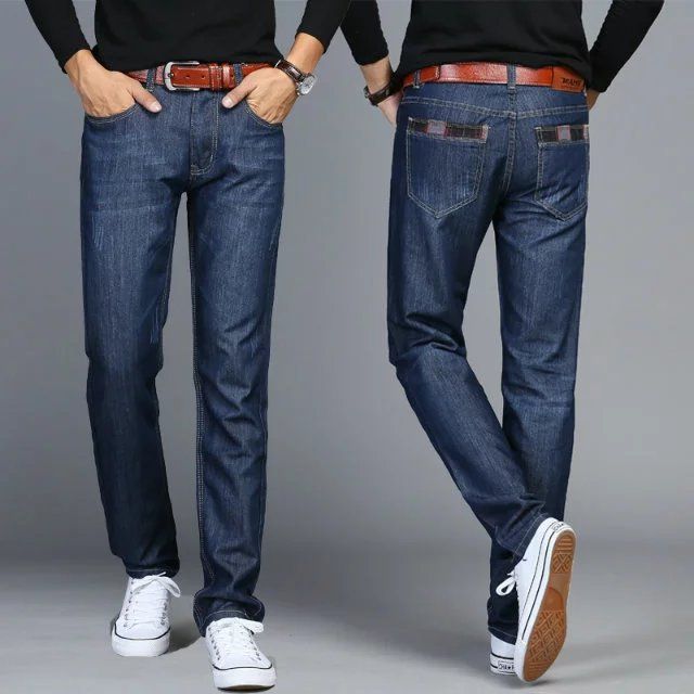 Men's Casual Jeans-Blue