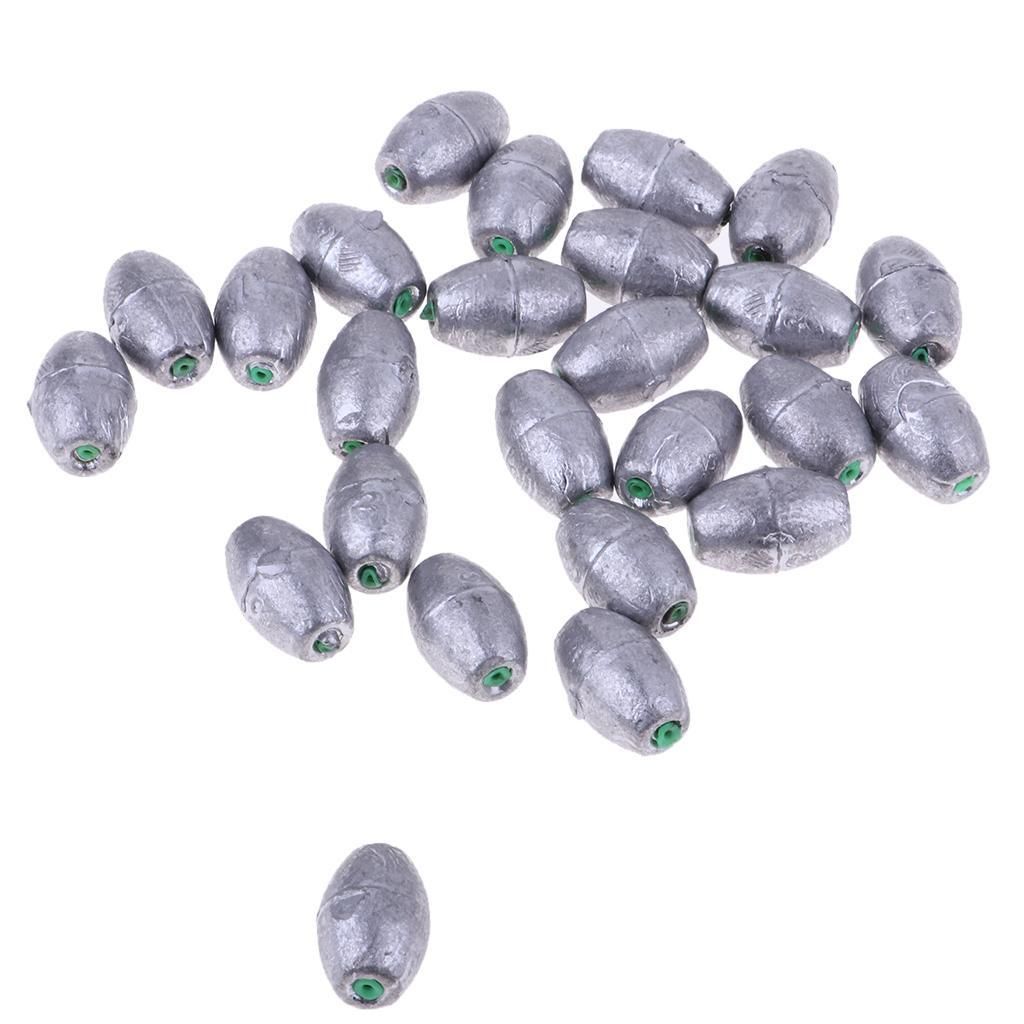 25pcs Lead  Sinker Weight,  Hook Connector Accessories