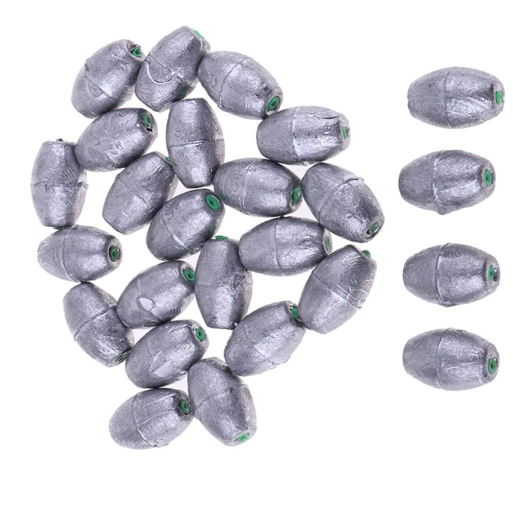 25pcs Lead  Sinker Weight,  Hook Connector Accessories