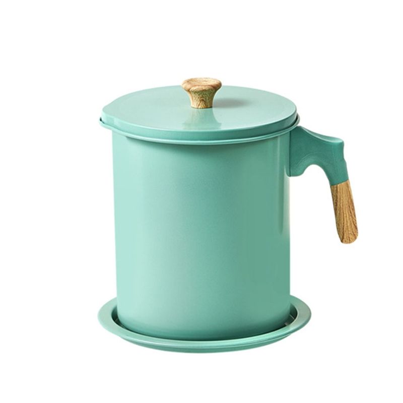 Oil Strainer Pot 1.4L Stainless Steel Oil Storage Can