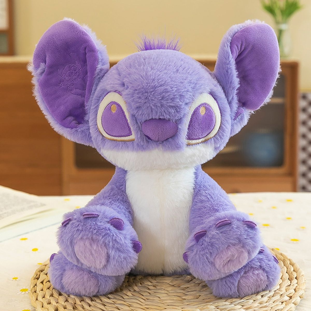 2535cm Stitch Plush Toy Cartoon Purple Stitch Plushie Purple
