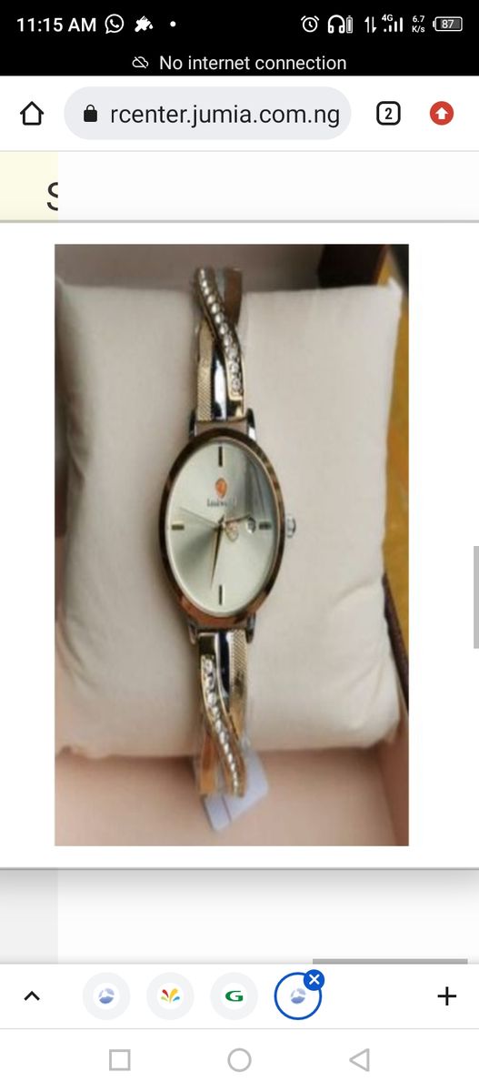 Look World Super Exquisite Never Fade  Gold Ladies Wristwatch