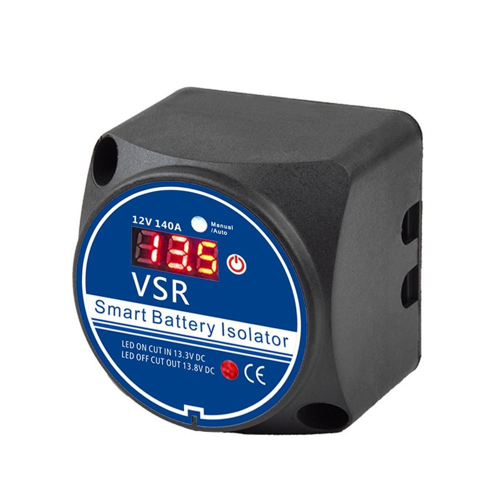 12 V 140A Automotive Intelligent Dual Battery Isolator Set Voltage Sensitive Relay VSR Double Battery Automatic Recharging Relay Battery Isolator