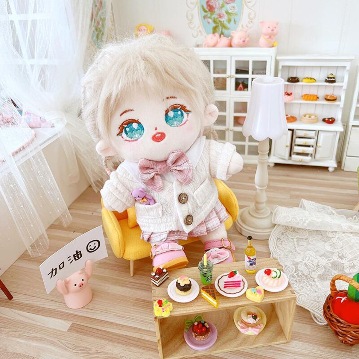 Doll Coat Jacket Coat 20cm Idol Doll Clothing White