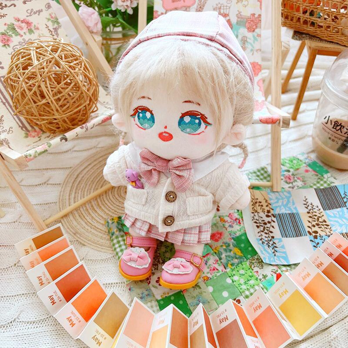 Doll Coat Jacket Coat 20cm Idol Doll Clothing White