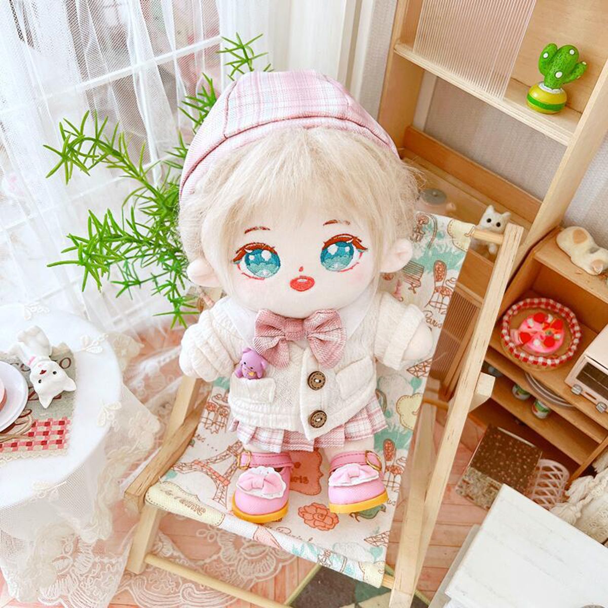 Doll Coat Jacket Coat 20cm Idol Doll Clothing White