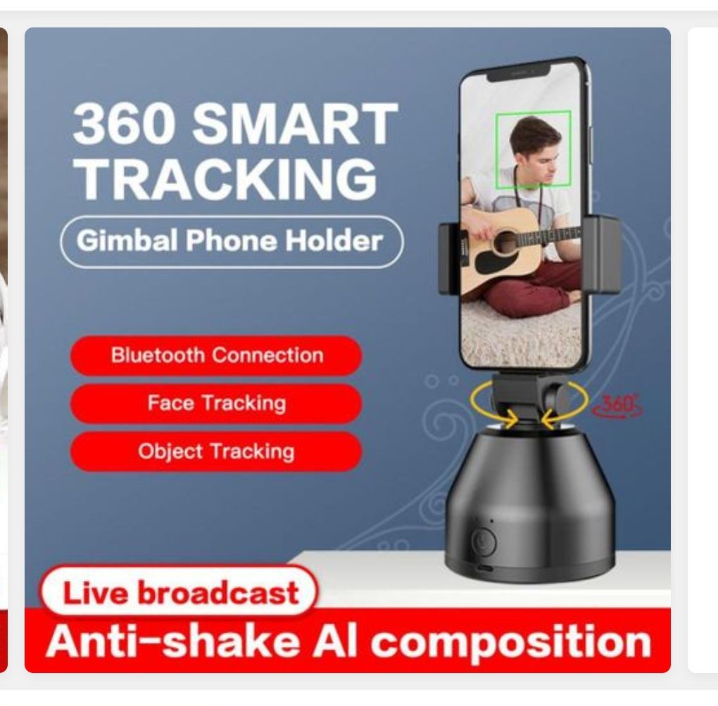 Smart Personal Robot-Cameraman 360 Object  Tracking Holder