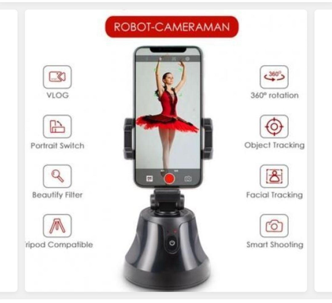 Smart Personal Robot-Cameraman 360 Object  Tracking Holder