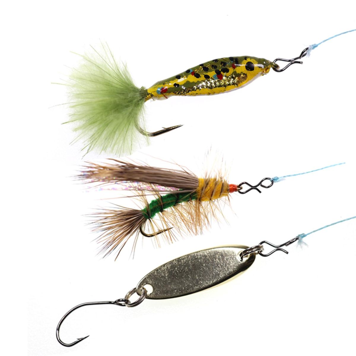 250 Pieces Quick Change Snap Fly  Clips/Hook 5 Sizes For Hook