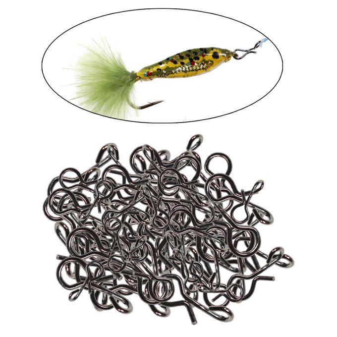 250x Quick Change Snap Fly  Connect Clips/Hook For Hook Steel