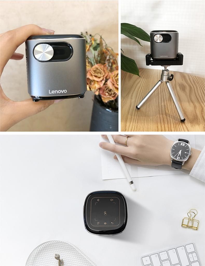T6S Smart HD Mini Projector, Black